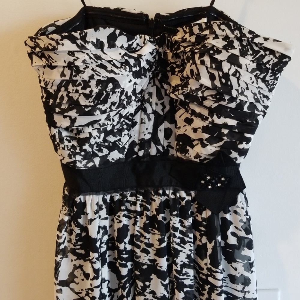 Black and white max and cleo gown